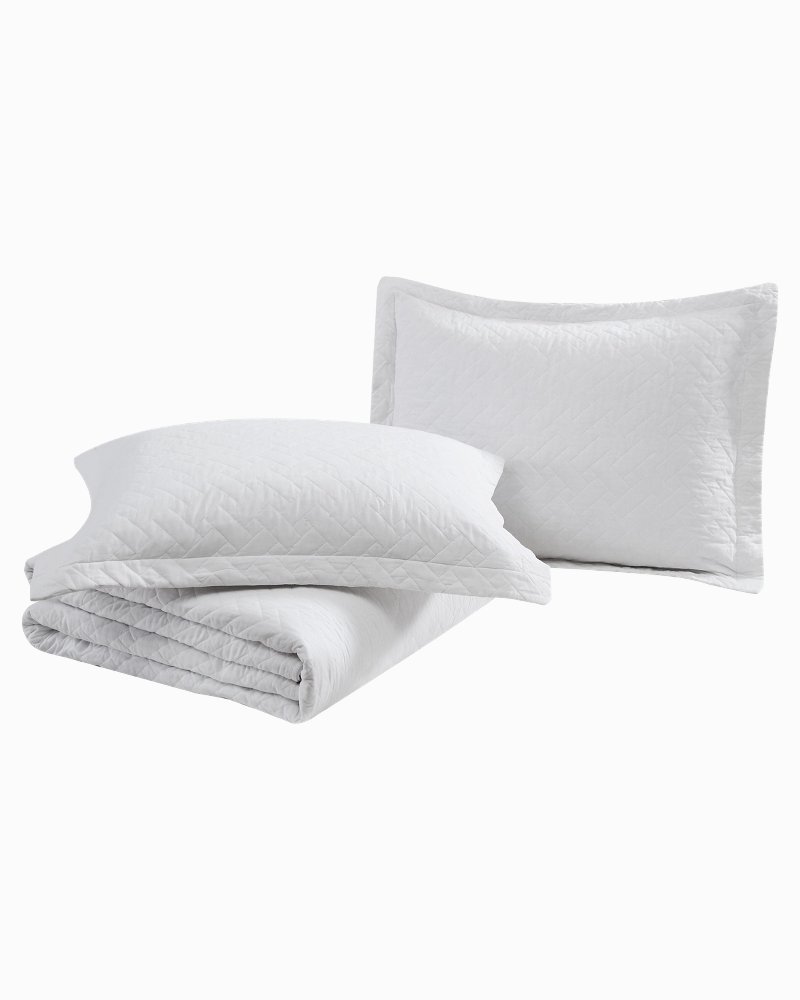 Raffia Solid 3-Piece Full/Queen Quilt Set thumbnail 6