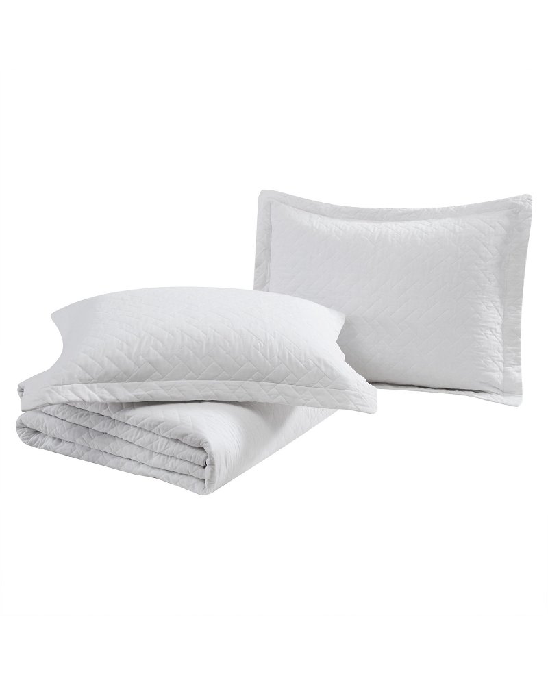 Raffia Solid 3-Piece King Quilt Set thumbnail 6