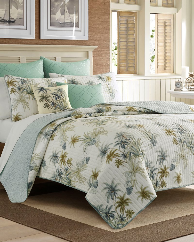 Thumbnail for Serenity Palms Twin Quilt