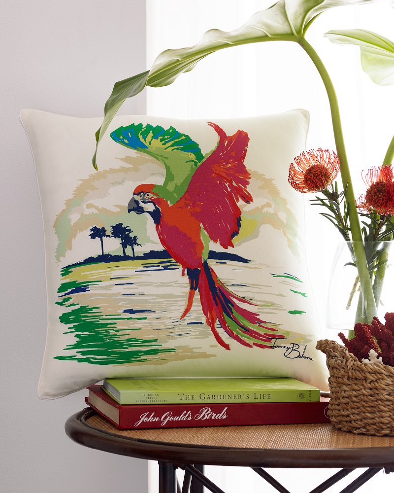 parrot plush pillow