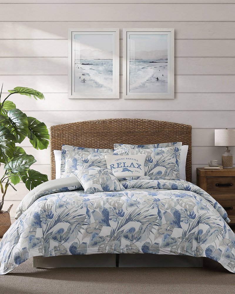 Tommy bahama la scala store breezer comforter set queen seaglass