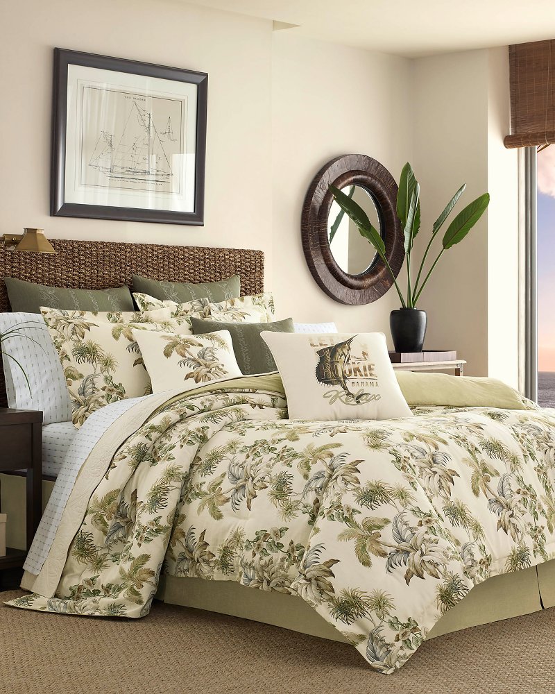 Tommy Bahama King Comforter Bedding Set Raffia Palms best