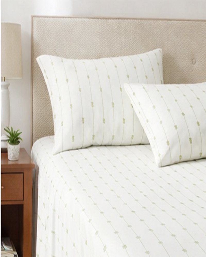 Pineapple Pinstripe 4-Piece Queen Sheet Set