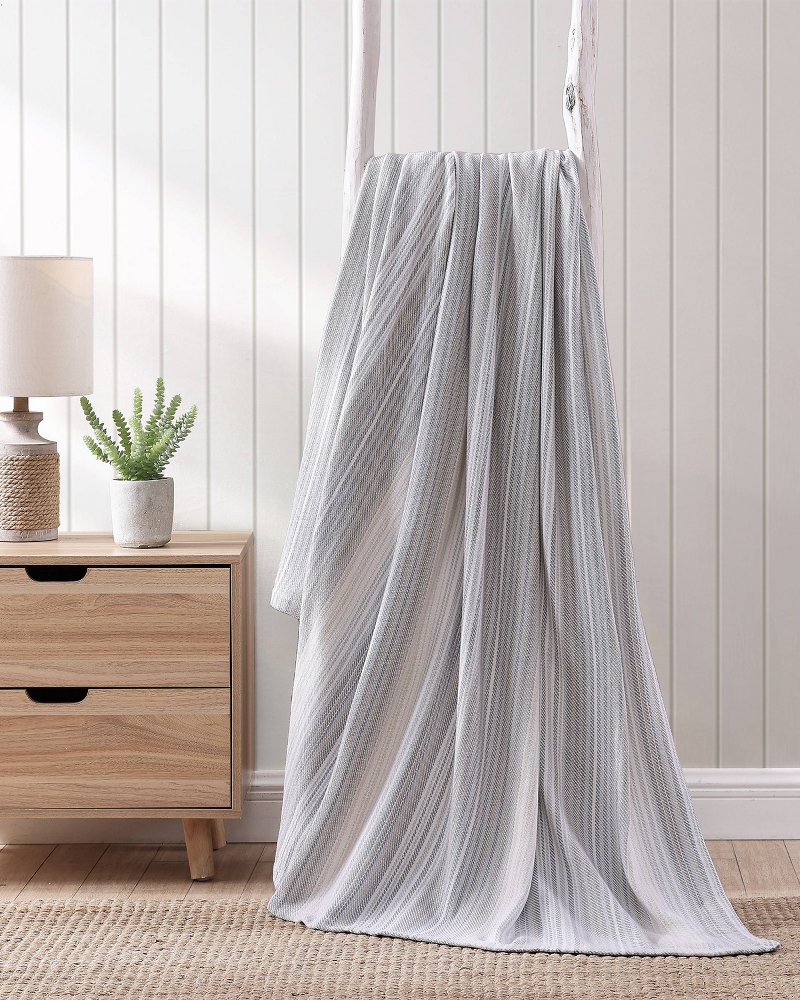 Sandy Shore Stripe Dune Full/Queen Blanket