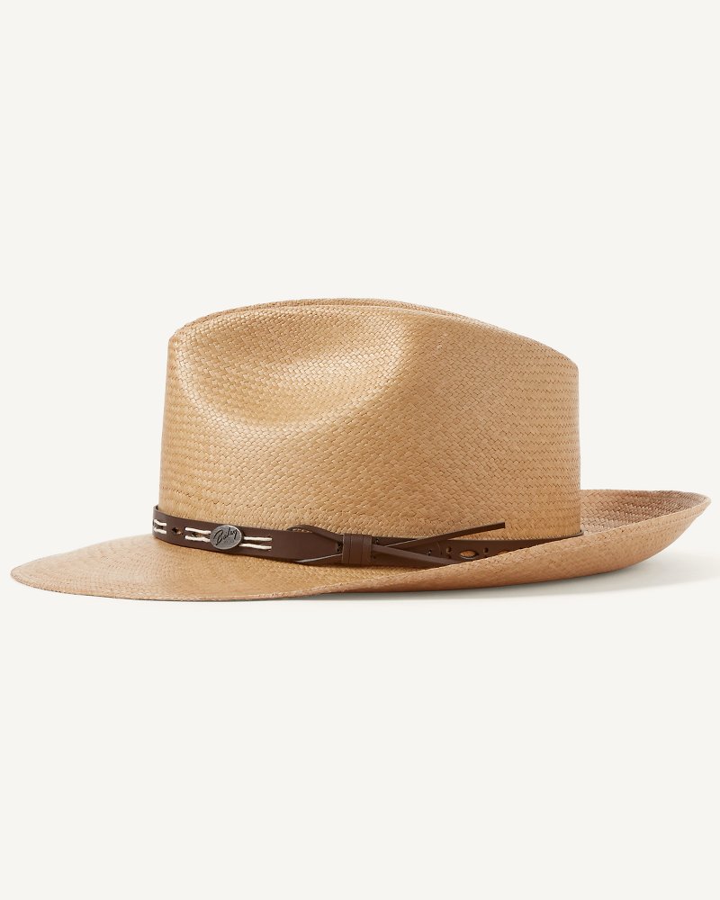 Tommy Bahama Men's Balibuntal Straw Safari Hat, Natural, Small