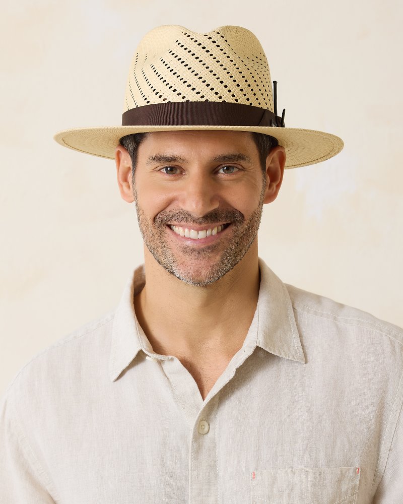 Tommy Bahama Men's Kalama Straw Hat Natural at  Men's Clothing store