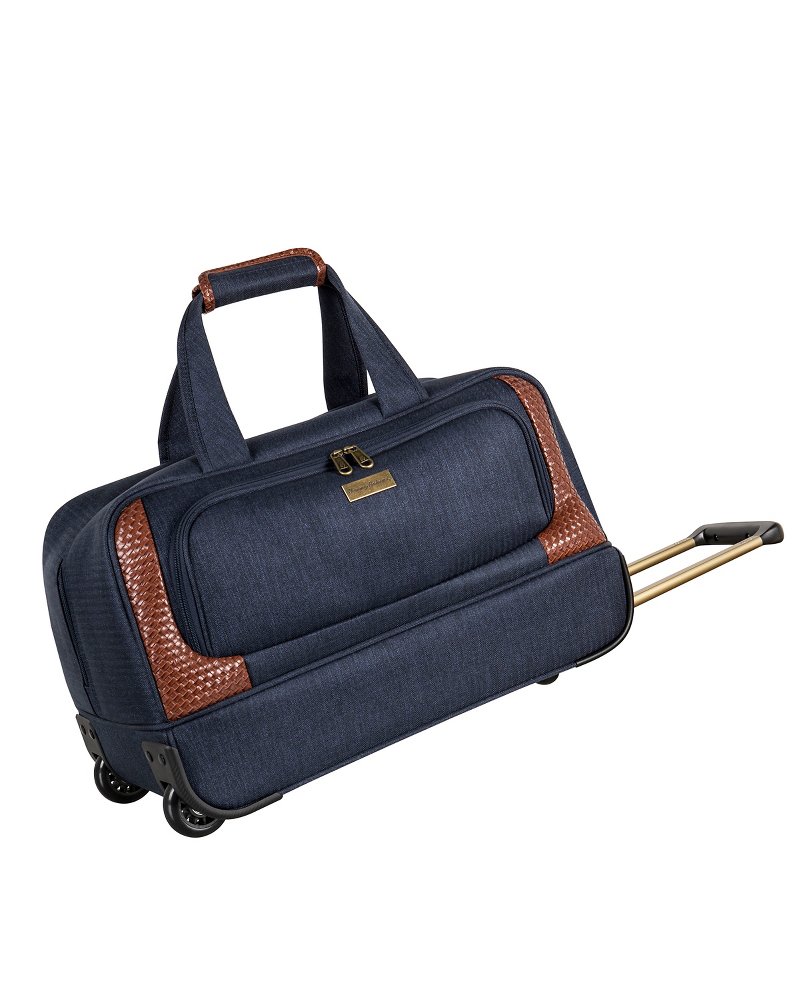 tommy bahama leather duffel bag