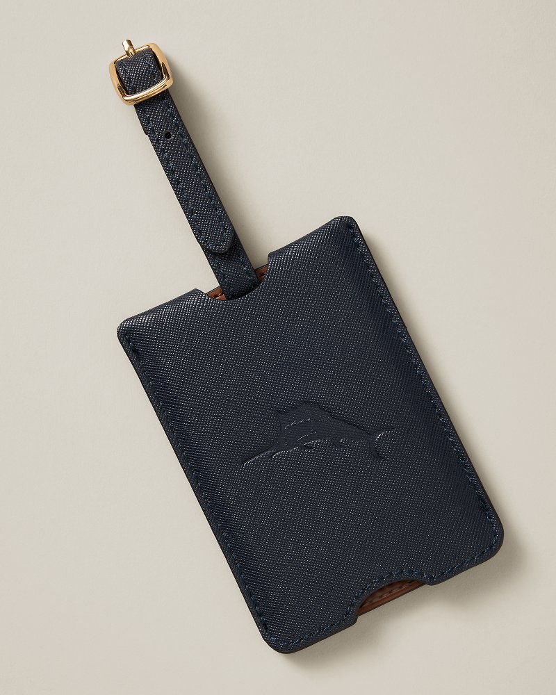 Navy Marlin Luggage Tag