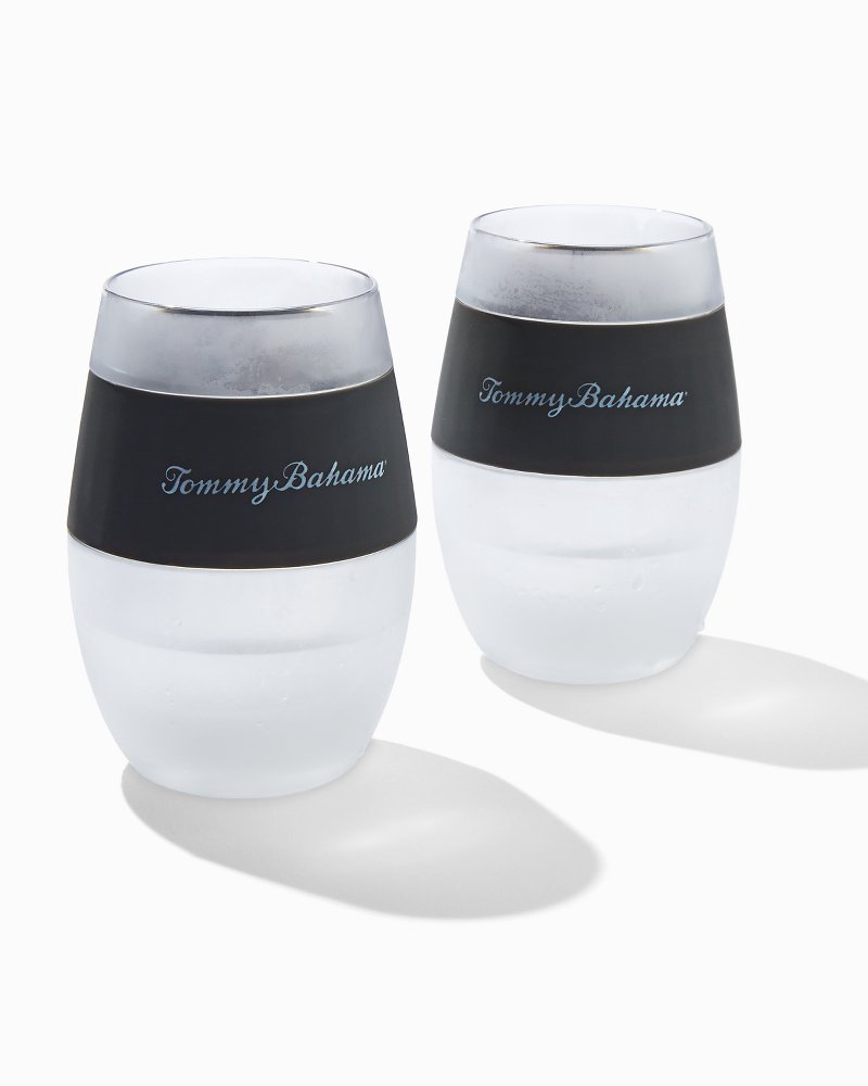 Host Wine Freeze Cooling Cups - Set of 2, Grey