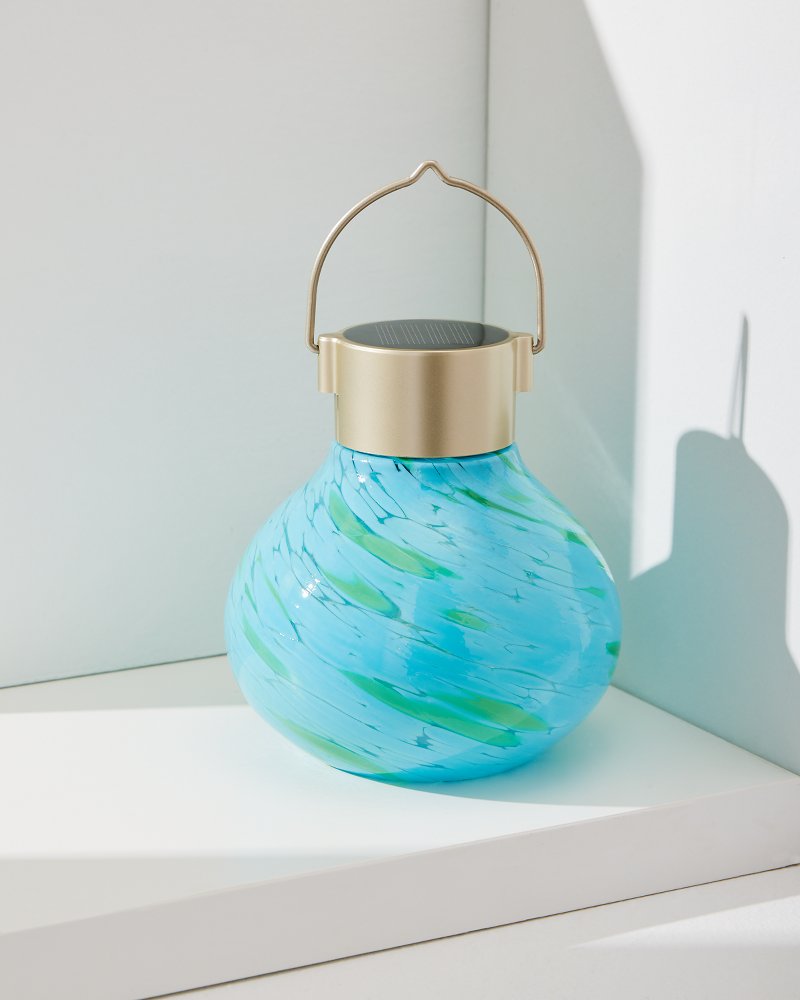 Hand-Blown Solar Glass Lantern