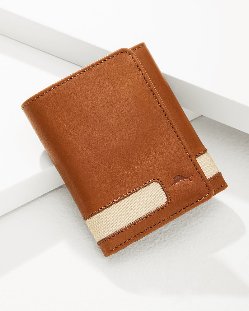 Nylon Inlay Trifold Wallet