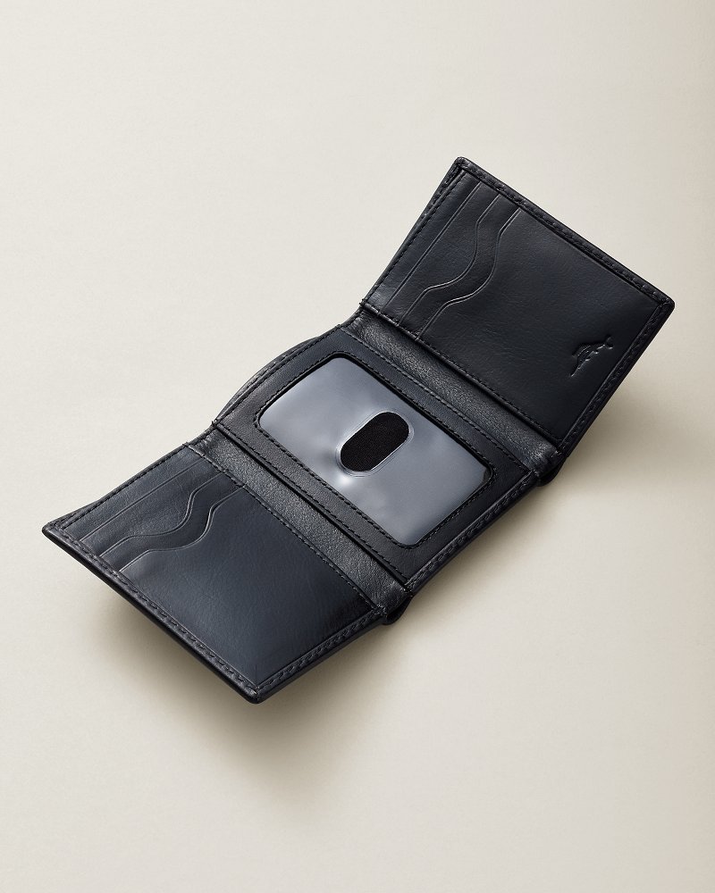 Heavy Stitch Leather Trifold Wallet
