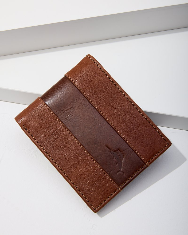 Two-Pocket Leather Bifold Wallet