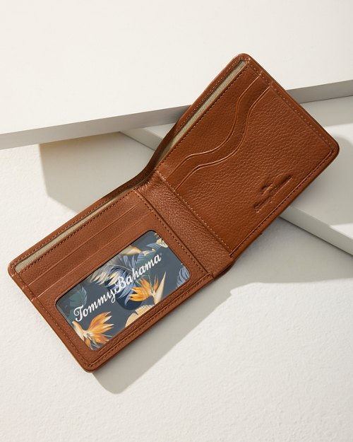 Pebbled Leather Slimfold Wallet
