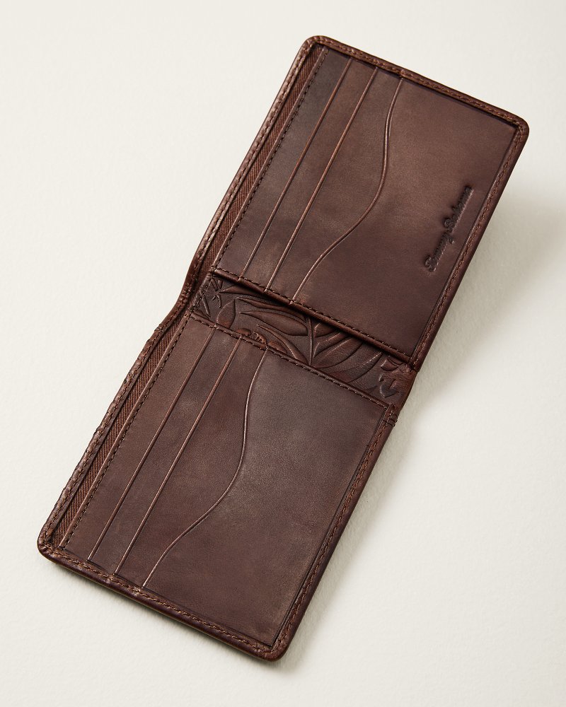 Embossed Bifold Leather Wallet thumbnail 3