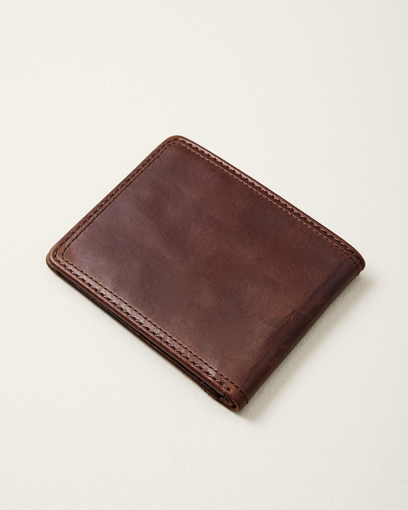 Embossed Bifold Leather Wallet thumbnail 4