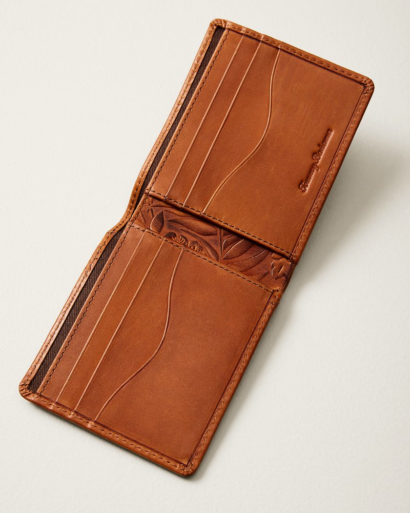 Embossed Bifold Leather Wallet thumbnail 3