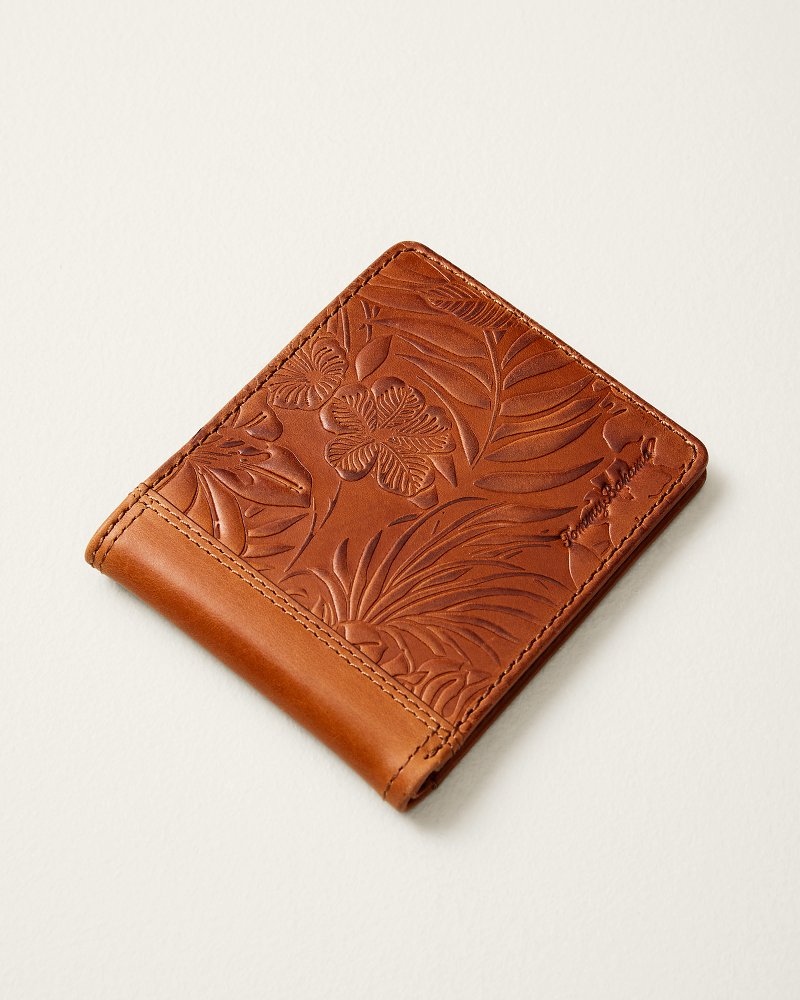 Embossed Bifold Leather Wallet