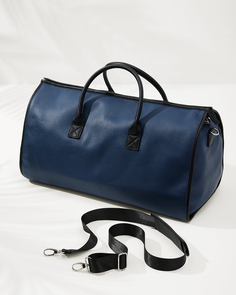 Tommy bahama leather duffel on sale bag