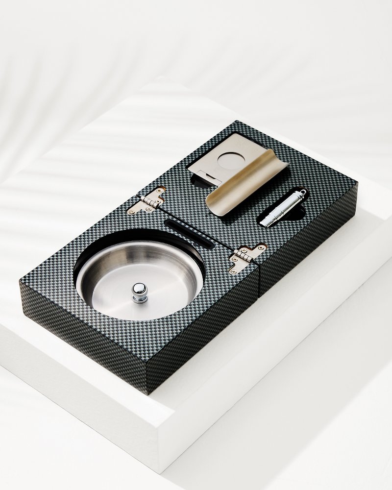 Cigar Accessories & Folding Ashtray Set