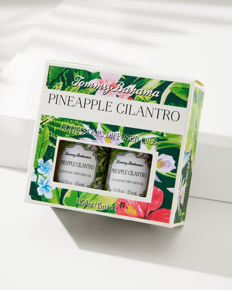 Pineapple Cilantro Ceramic Pineapple Diffuser Oil Refill Set