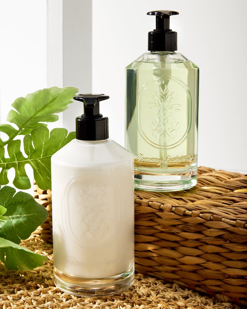 Island Blend Glass Hand Soap & Lotion Set