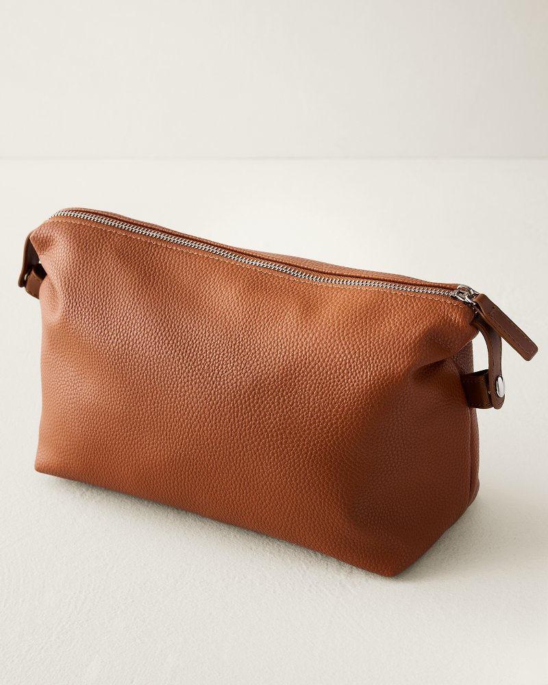 Thumbnail for Brown Embossed Marlin Dopp Kit