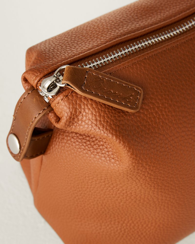 Thumbnail for Brown Embossed Marlin Dopp Kit