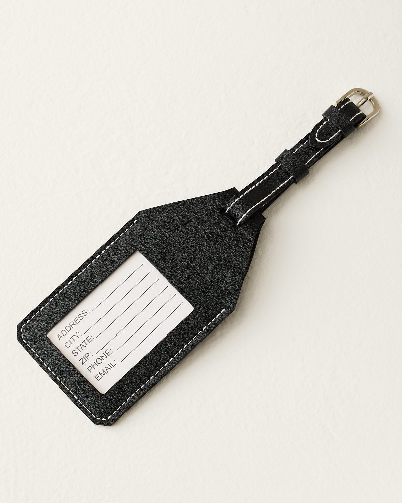 Black Airtag Luggage Tag