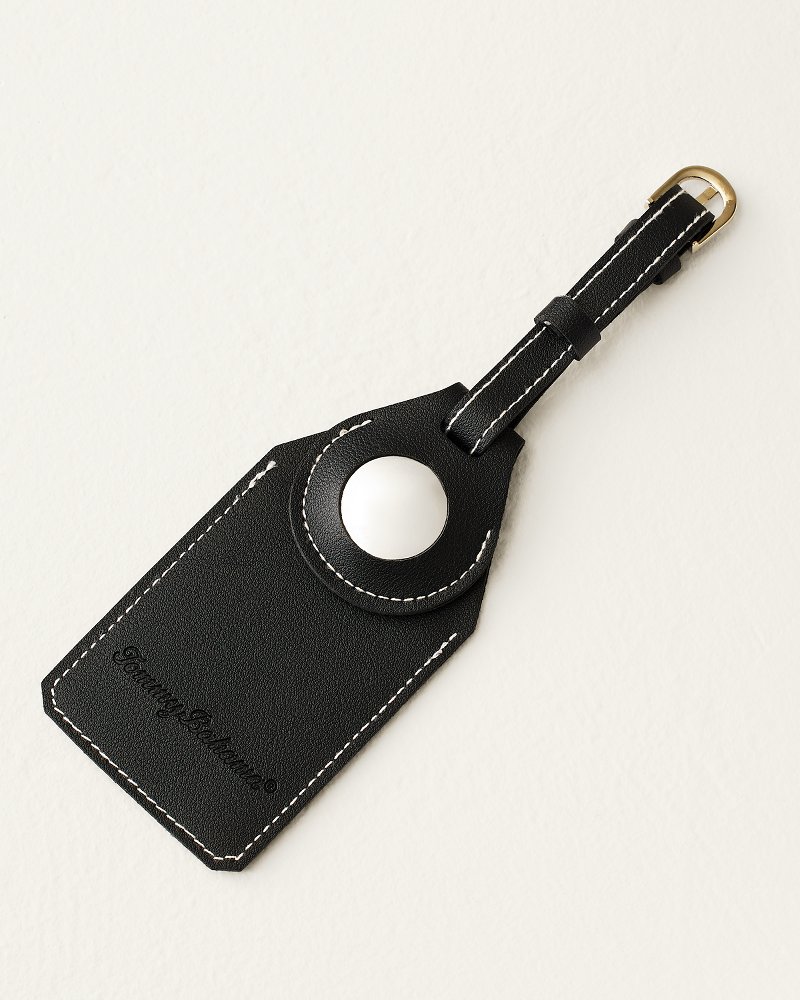 Black Airtag Luggage Tag