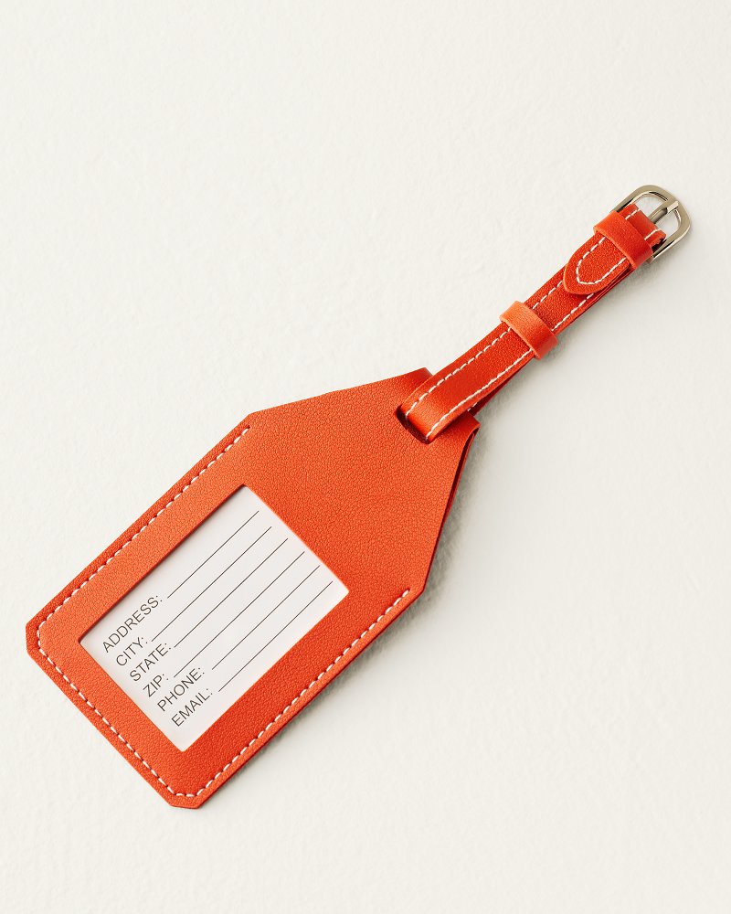 Orange Airtag Luggage Tag