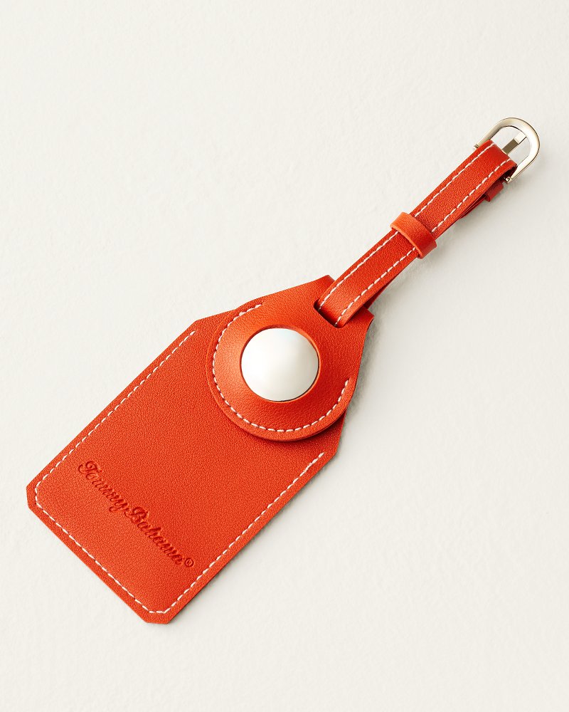 Orange Airtag Luggage Tag
