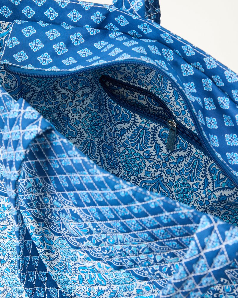 Paisley Quilted Tote