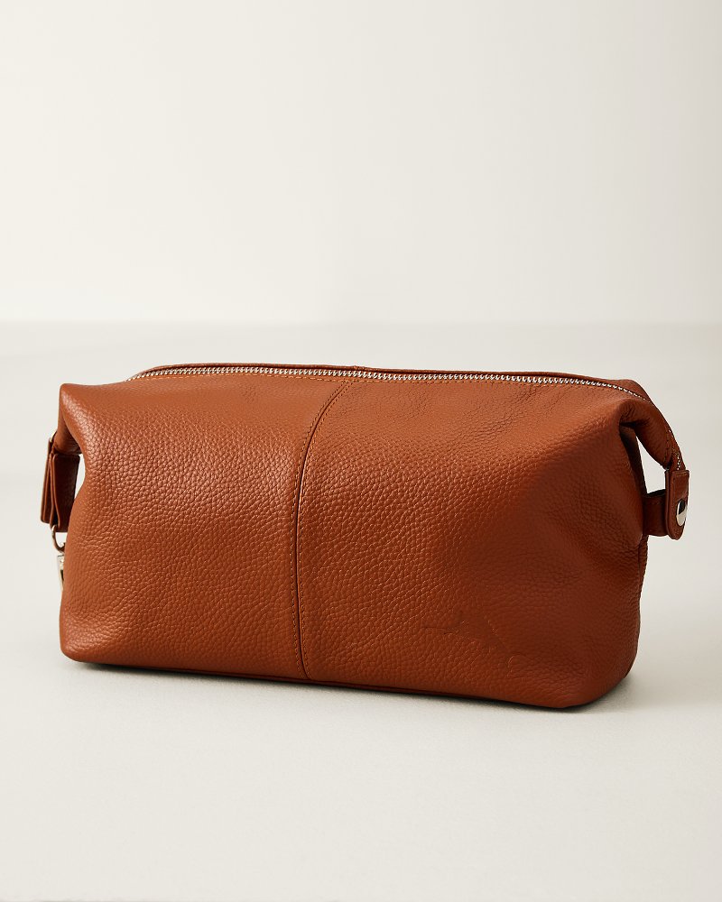 Stanford Marlin Leather Toiletry Bag