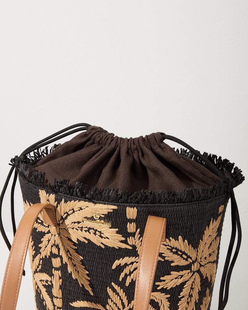 Raffia Palms Small Tote