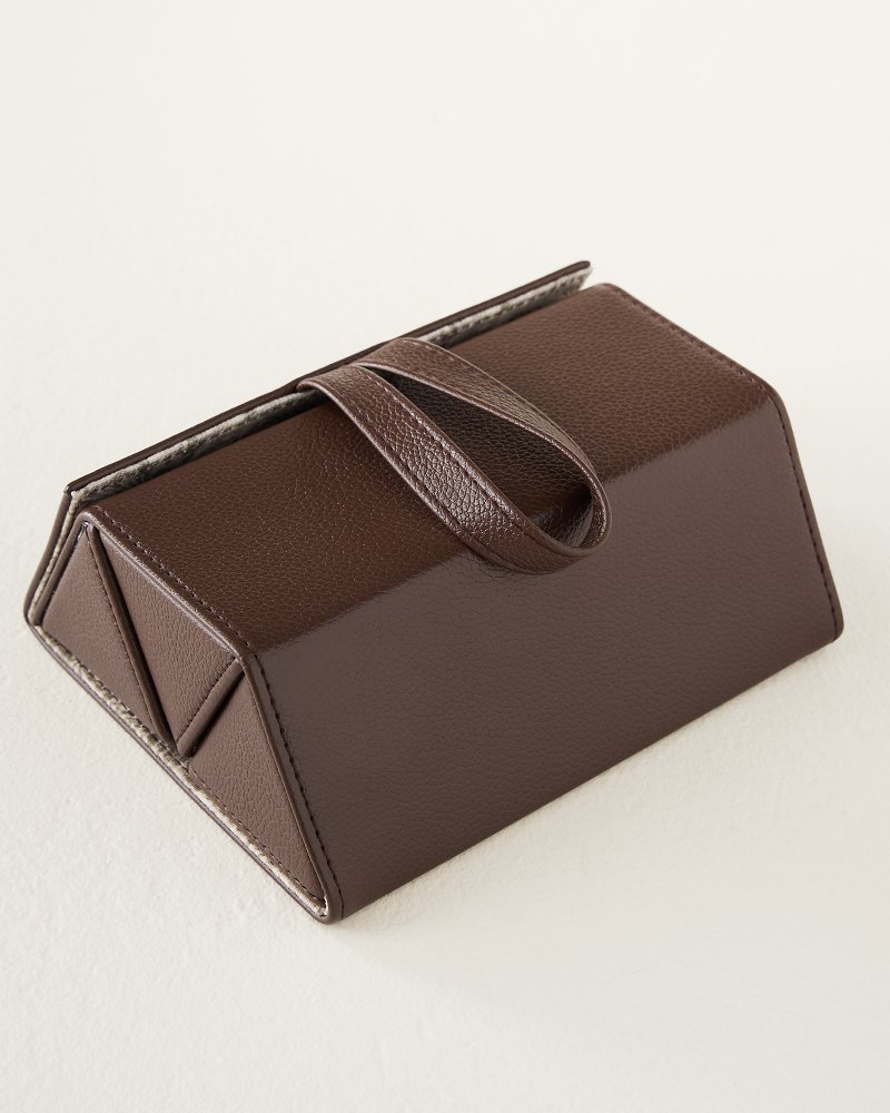 Brown Foldable Eyewear Case