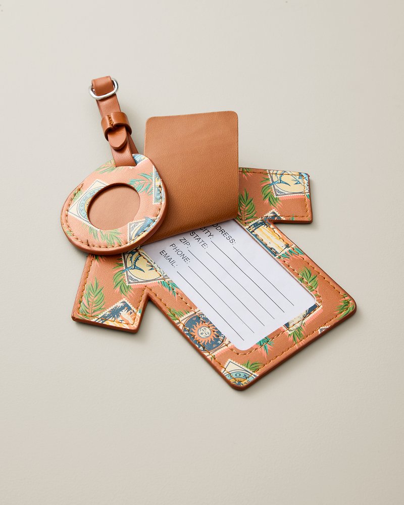 Postcard Camp Shirt Luggage Tag