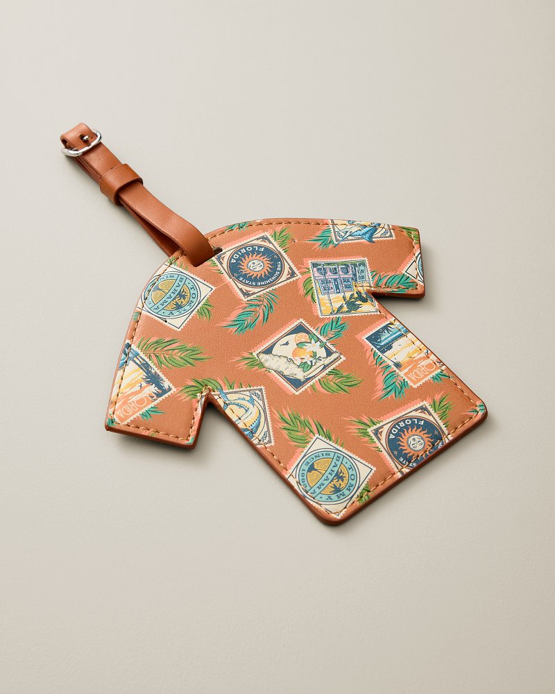 Postcard Camp Shirt Luggage Tag