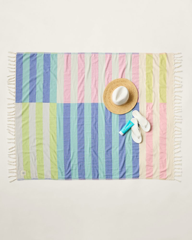 Overboard Stripe Beach Blanket