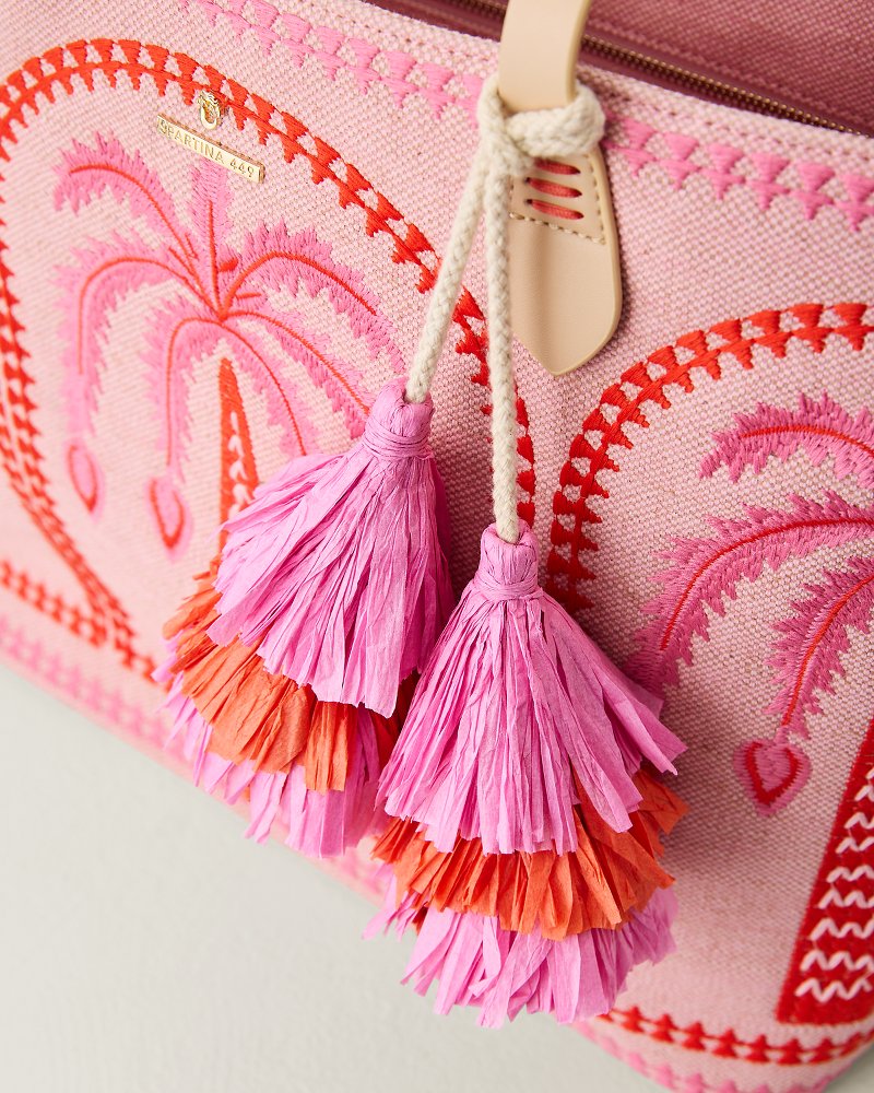 Thumbnail for Pink Palms Fiesta Tote