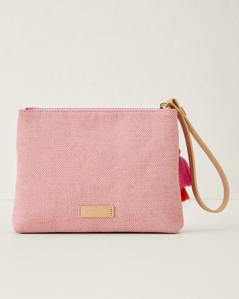 Thumbnail for Pink Palms Fiesta Wristlet