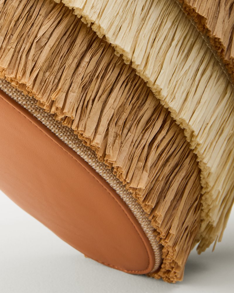 Thumbnail for Raffia Fringe Day Tote