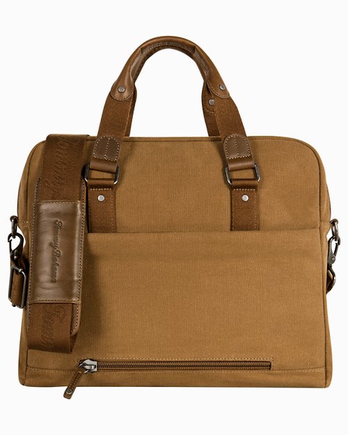 Palawan Canvas & Leather Briefcase