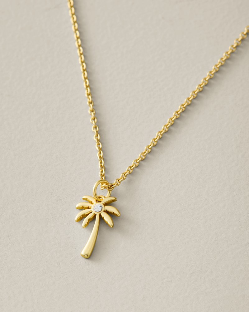 Thumbnail for Sea La Vie Palm Tree Pendant Necklace