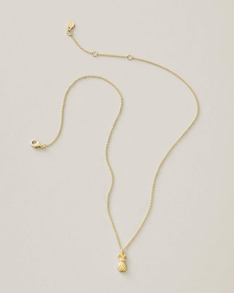 Sea La Vie Pineapple Pendant Necklace