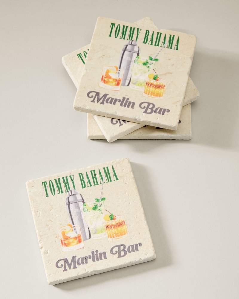 Marlin Bar Coasters—Set of 4