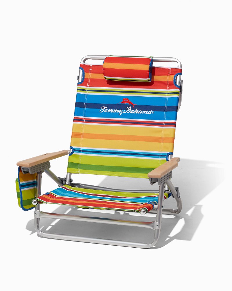 Multi Stripe Breezy Backpack Beach Chair