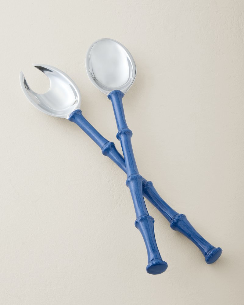 Blue Bamboo Salad Servers