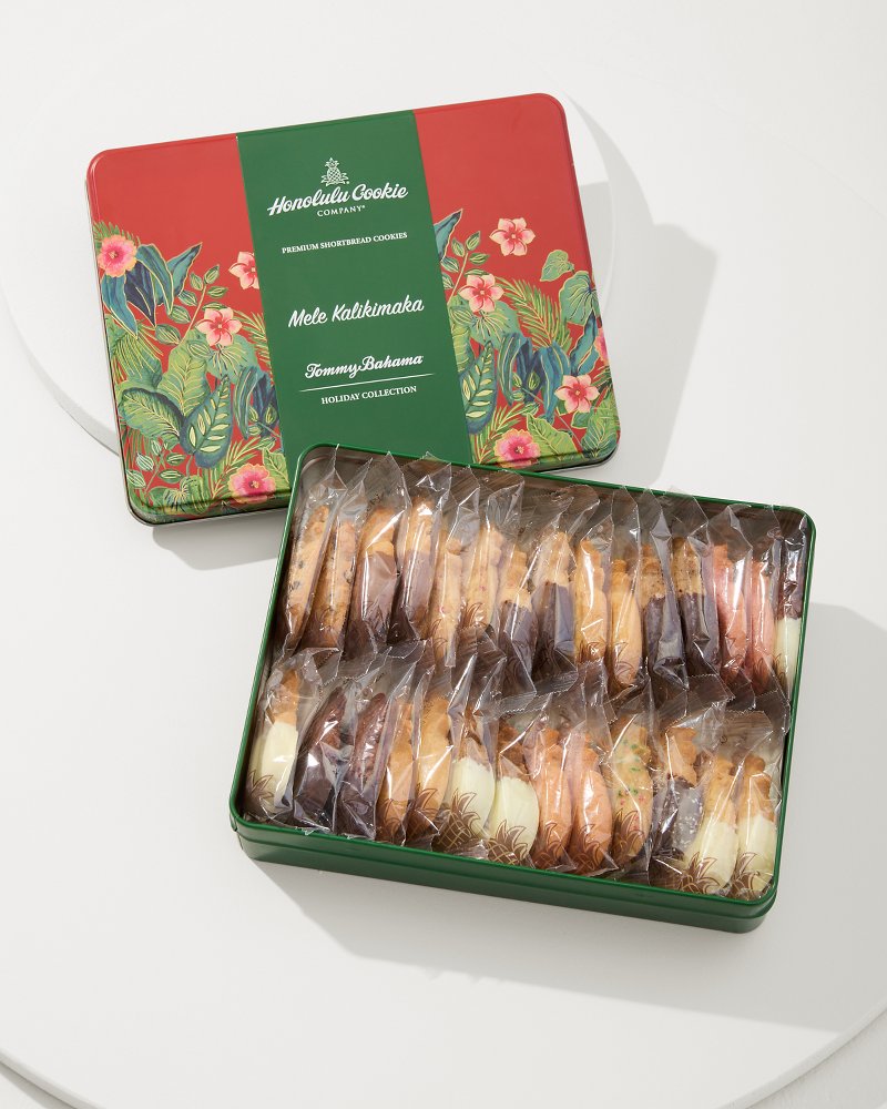 Tommy Bahama x Honolulu Cookie Company® Mele Kalikimaka Gift Tin