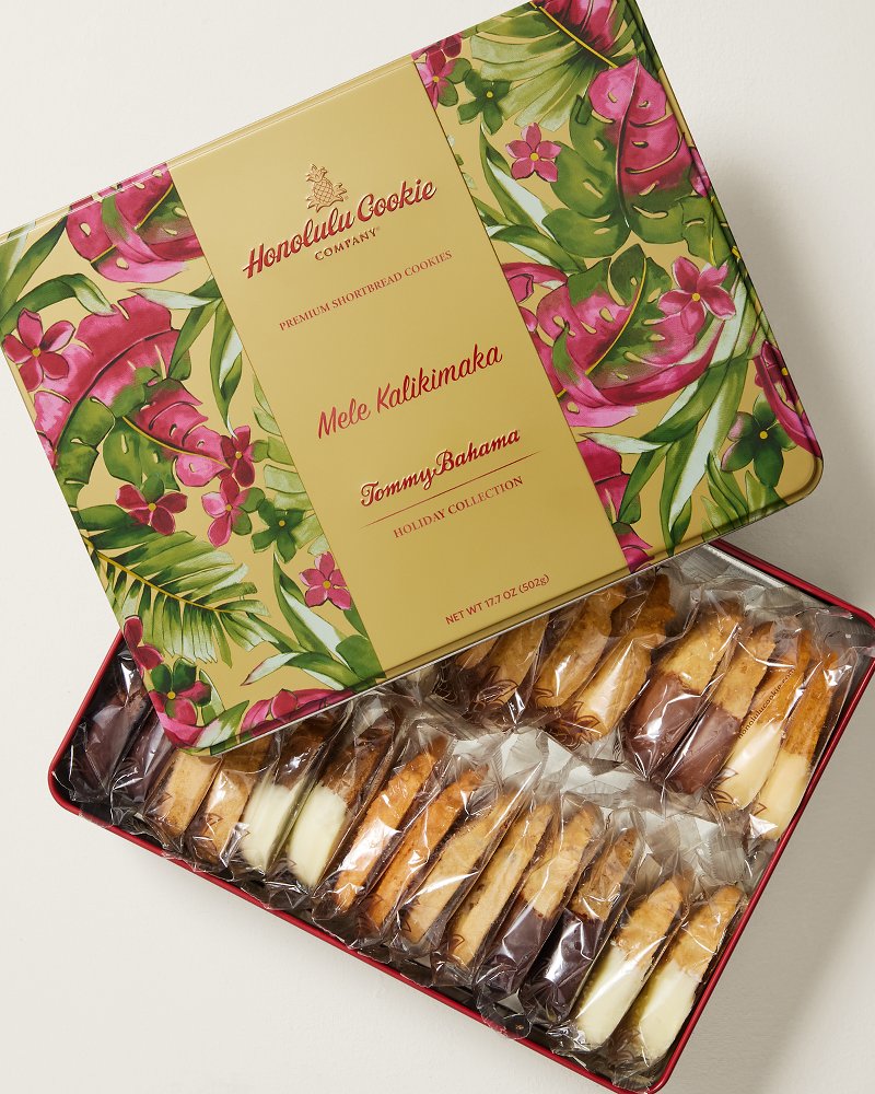 Tommy Bahama x Honolulu Cookie Company Mele Kalikimaka Gift Tin